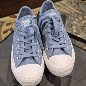 Converse Light Blue Woven Sneakers